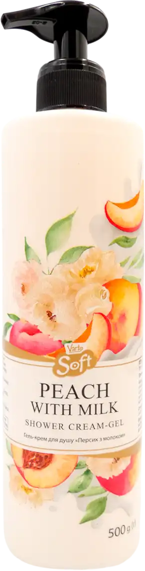 Крем-гель Varto Soft Персик з молоком для душу 500 г