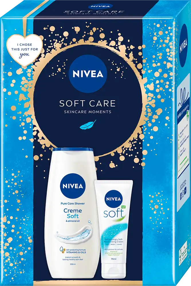 Набір подарунковий Nivea Soft Care гель для душу та крем
