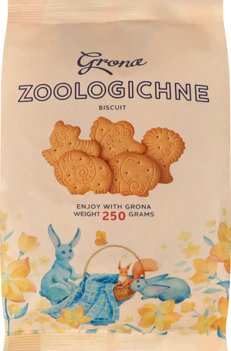 Печиво Grona Зоологічне затяжне 250 г