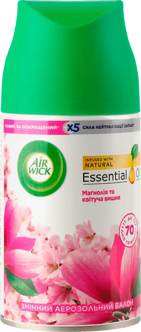 Змінний балон до Air Wick Freshmatic Магнолія й квітуча вишня 250 мл