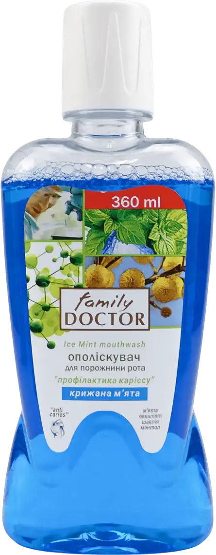 Ополіскувач для порожнини рота Family Doctor Крижана м`ята 360 мл