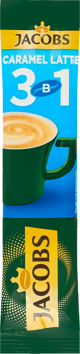 Напій кавовий розчинний 3в1 Jacobs Caramel Latte 12.3 г