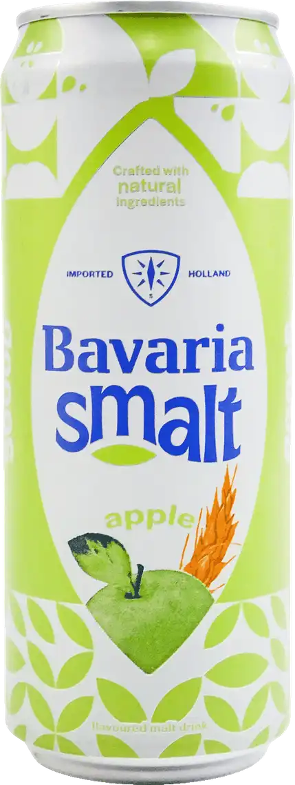Пиво Bavaria Apple світле безалкогольне фільтроване 0% 0.33 л