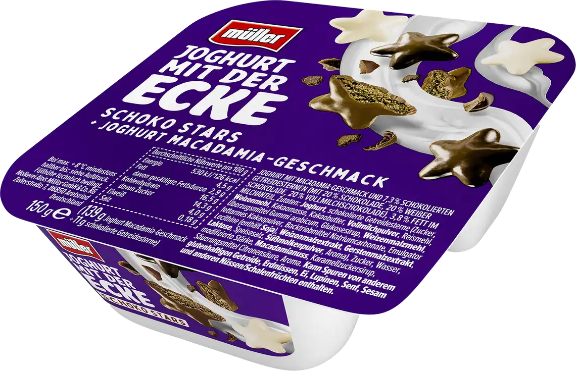 Йогурт Muller зі злаковими зірочками у шоколаді 3.8% 150 г