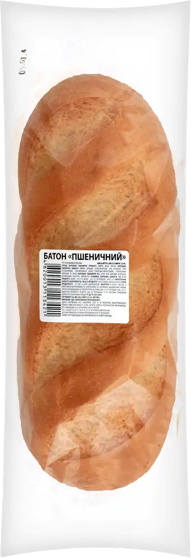 Батон ХлiбоДар Пшеничний 300 г