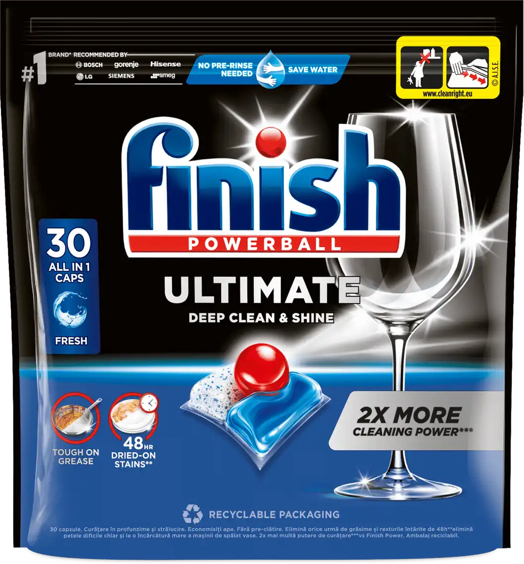 Засіб для миття посуду в посудомийних машинах Finish Ultimate Fresh 30 табл
