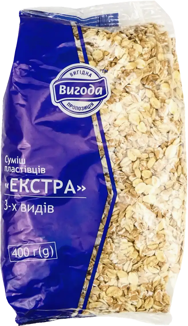Пластівці Вигода суміш 3-х видів 400 г