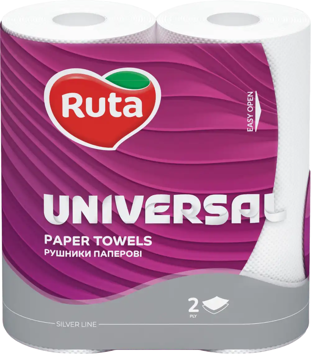 Рушники Ruta Universal двошарові паперові 2 шт