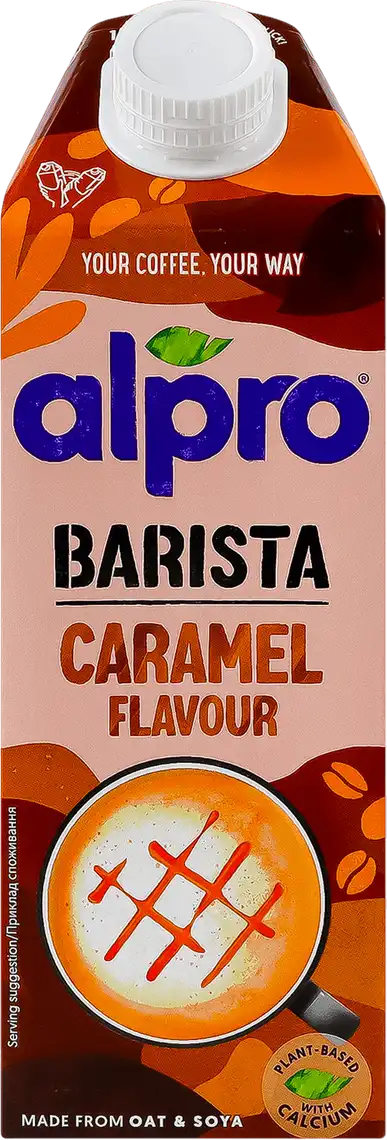 Напій Alpro Вівсяно-соєвий зі смаком карамель для професіоналів 750 мл