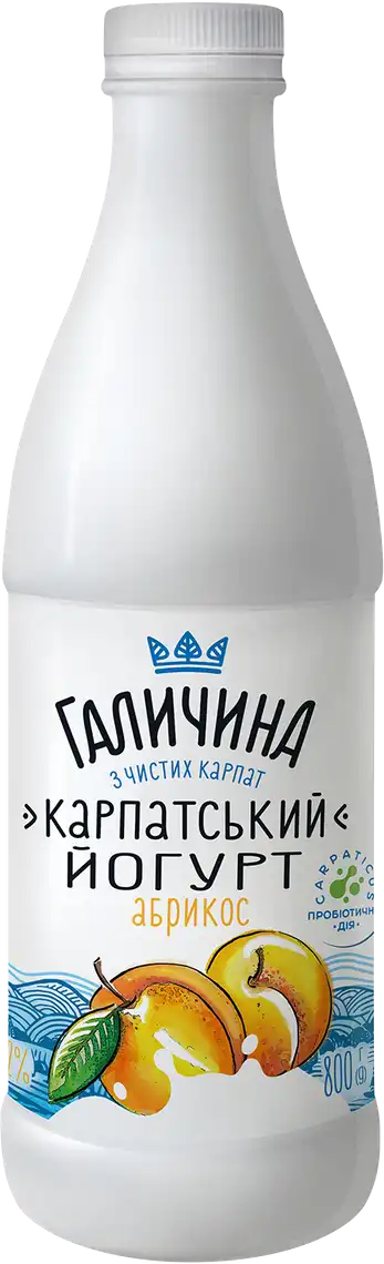 Йогурт Галичина Абрикос 2.2% 800 г