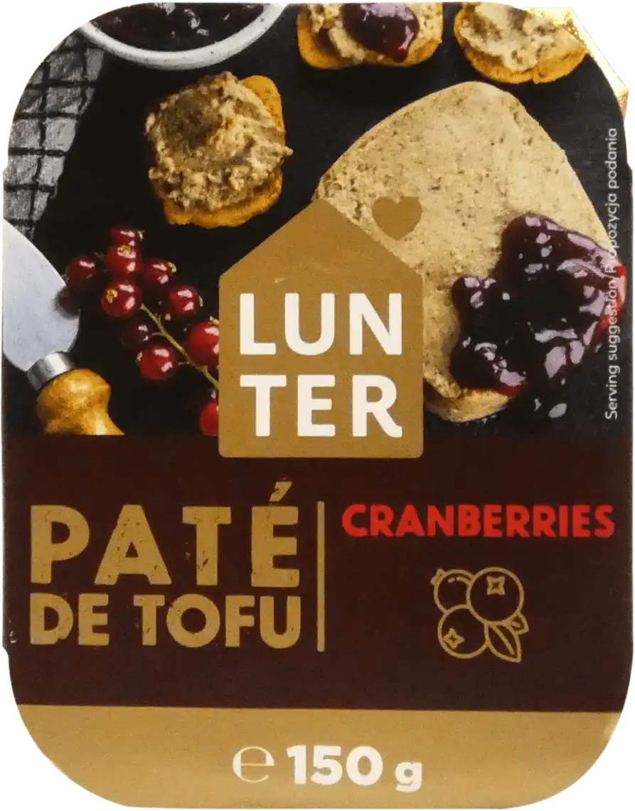 Паштет Lunter Тофу з журавлиною веганський 150 г