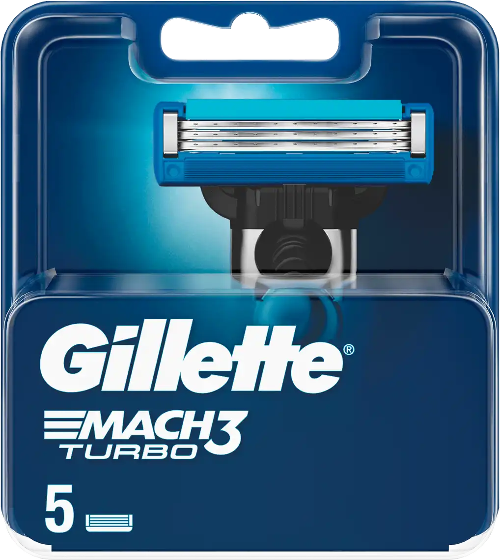 Змінні касети Gillette Mach3 Turbo 5 шт