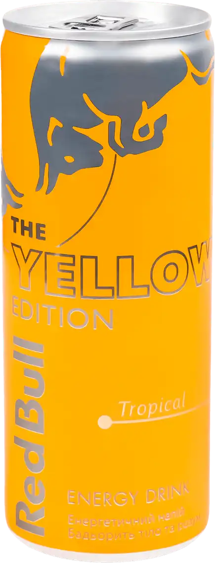 Напій енергетичний Red Bull Yellow Edition зі смаком тропічних фруктів 0.25 л