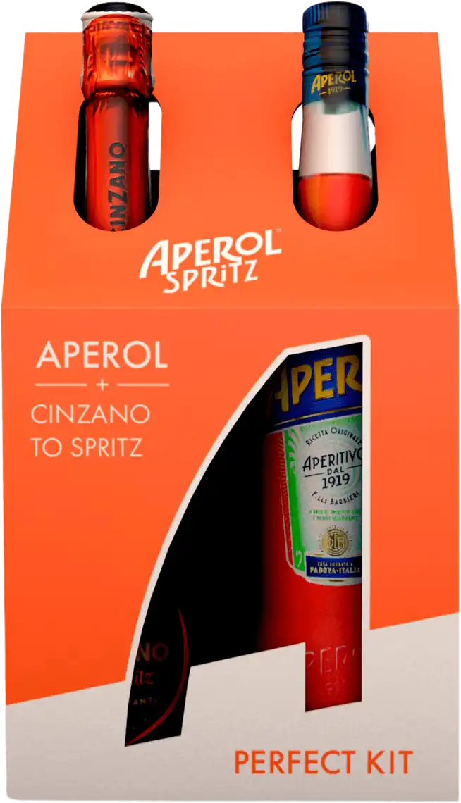 Набір Aperol Aperetivo 11% 0.7 л + Вино ігристе Cinzano To Spritz біле сухе 15% 0.75 л