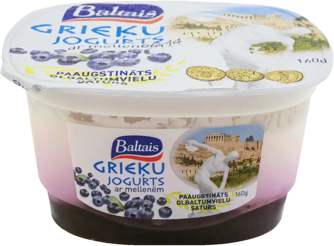 Йогурт Baltais Грецький з чорницею 160 г