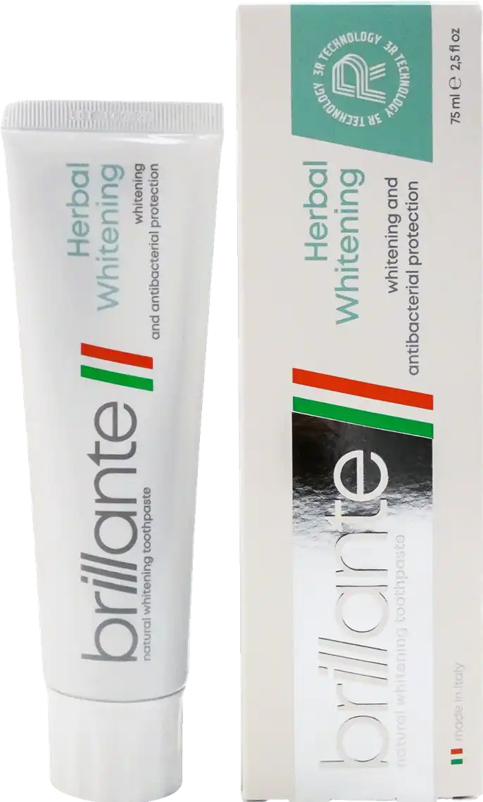 Зубна паста Brillante Herbal Whitening антибактеріальна 75 мл