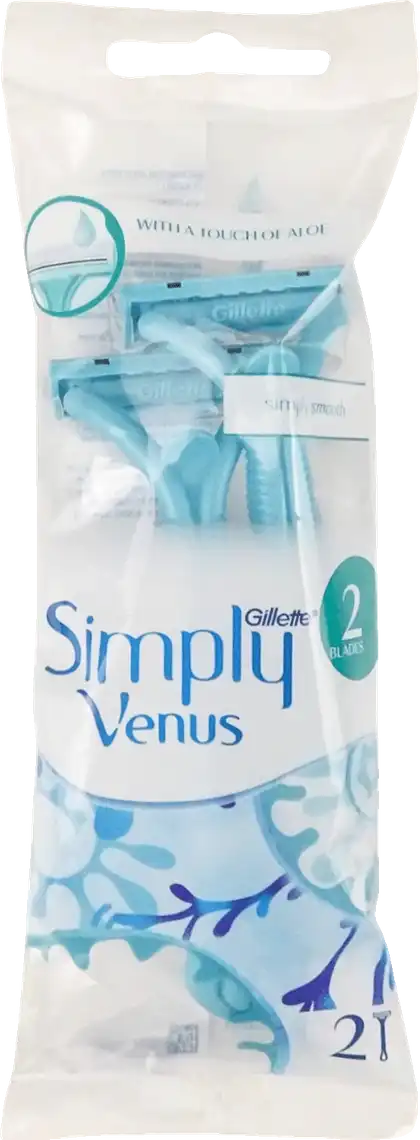 Станок для гоління Gillette Venus 2 Simply одноразовий жіночий 2шт/уп