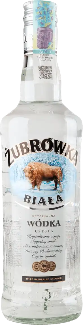 Горілка Zubrowka Biala 40% 0.5 л