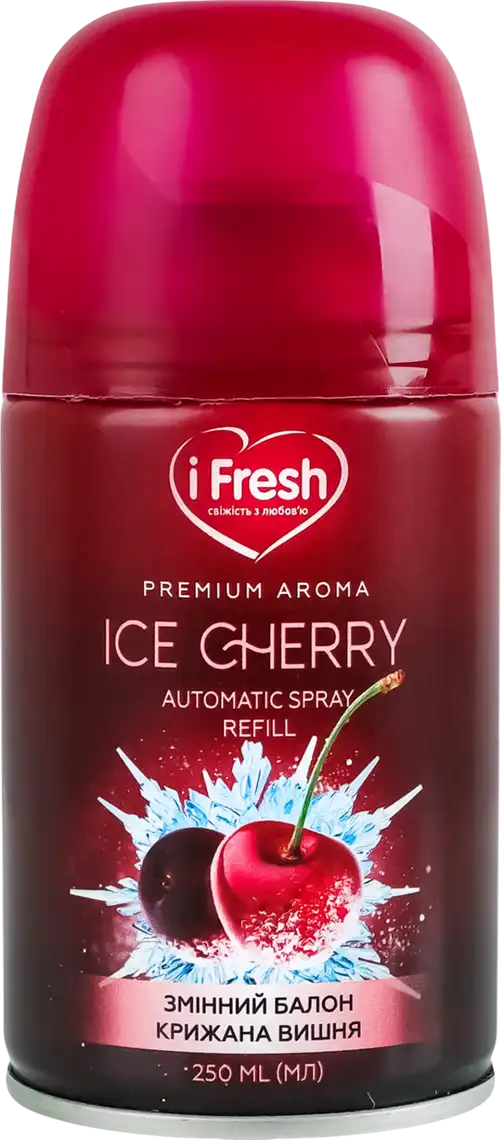 Освіжувач iFresh Крижана вишня автоматичний змінний флакон 250 мл