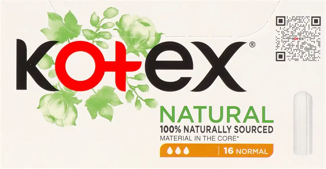 Тампони гігієнічні Kotex Natural Normal 16 шт