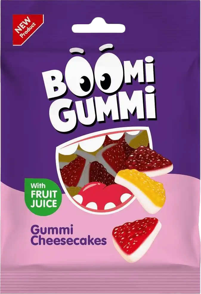 Цукерки Boomi Gummi Cheesecake желейні 70 г