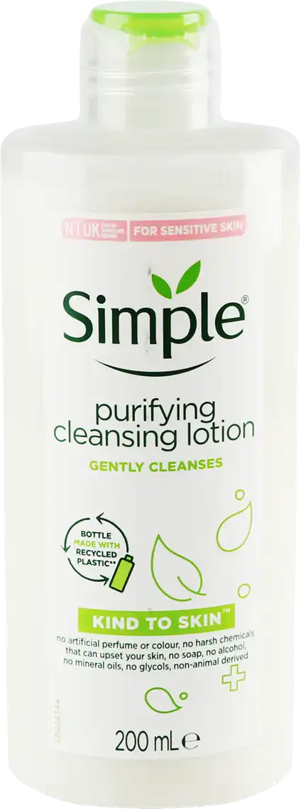 Лосьйон Simple Очищаючий Kind to Skin Purifying Cleansing Lotion 200 мл
