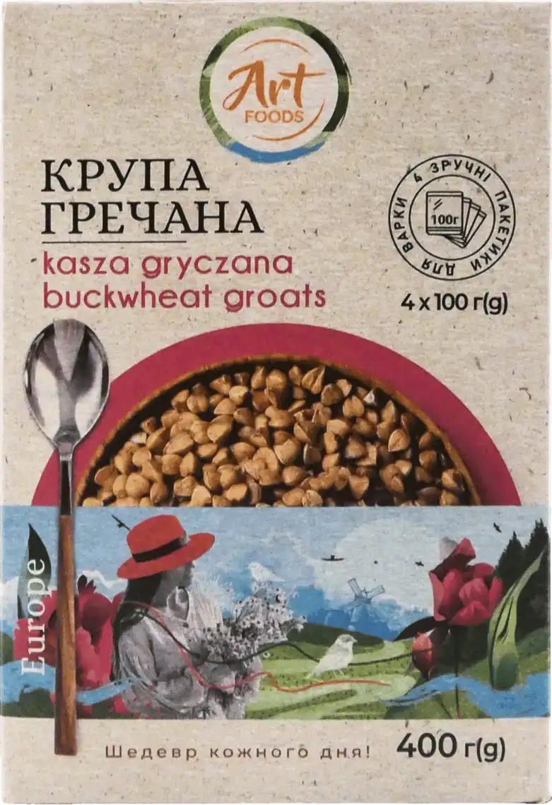 Крупа Гречана Art Foods 4*100г