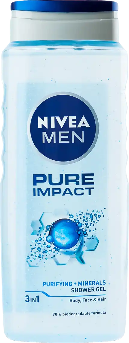 Гель для душу NIVEA Men Заряд чистоти з очисними мікрочастинками 500 мл