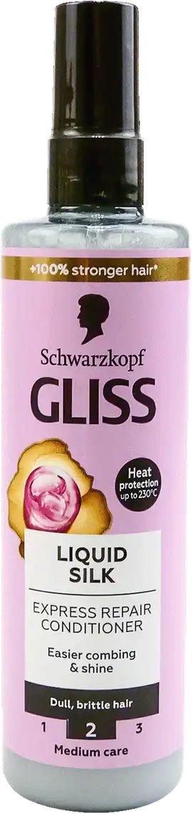 Експрес-кондиціонер для волосся Gliss Liquid Silk 200 мл