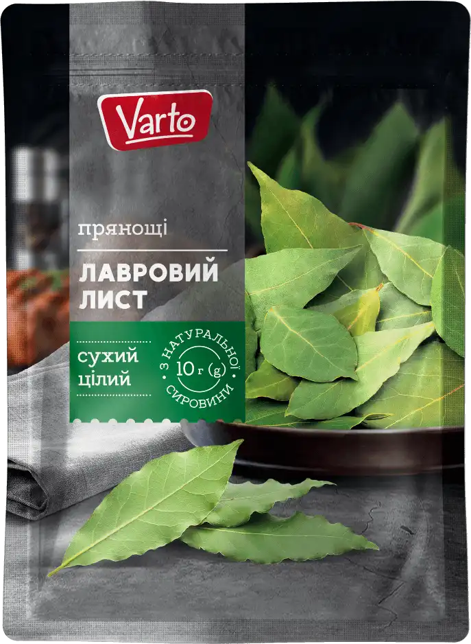Лист лавровий Varto сухий цілий 10 г