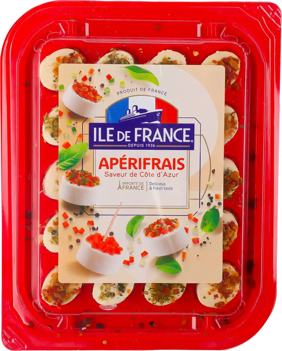 Сир Ile de France Aperifrais смаки лазурового берега 70% 100 г