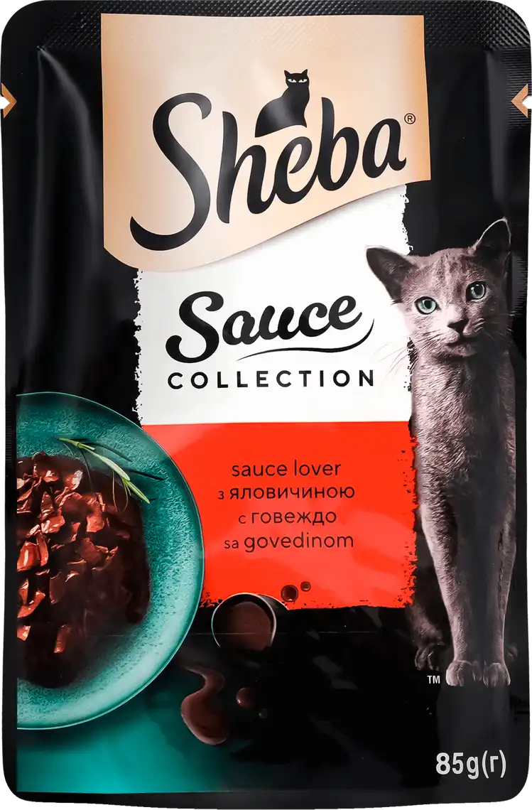 Корм Sheba Яловичина в соусі для котів вологий 85 г