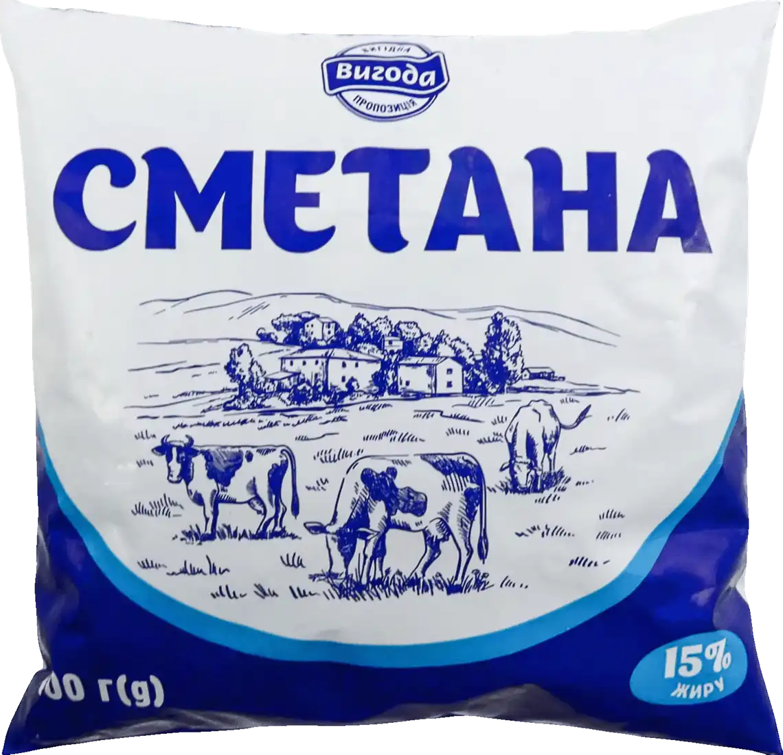 Сметана Вигода 15% 400 г