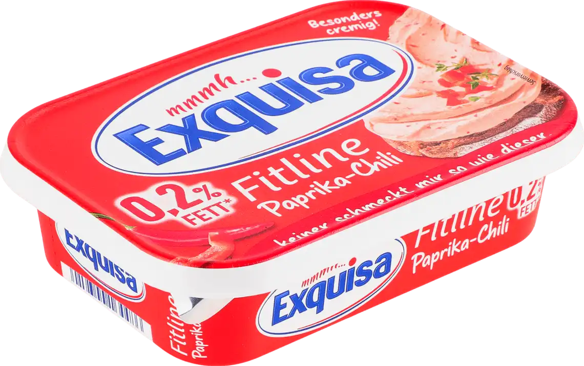 Сир Exquisa Вершковий фітлайн 0.2% парика та чилі 175 г