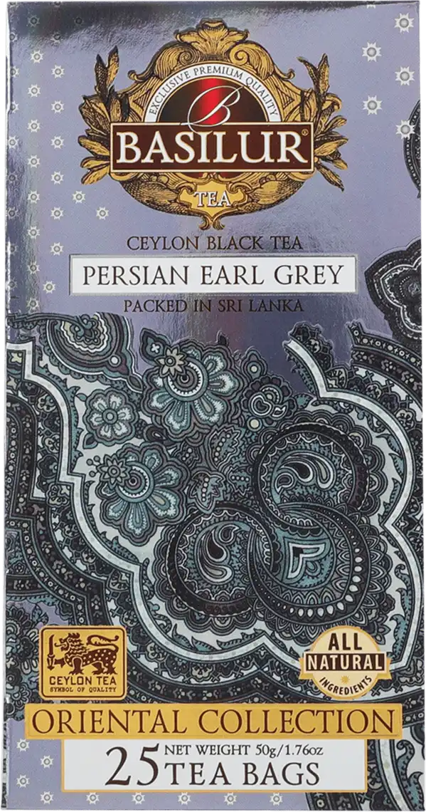 Чай чорний Basilur Перський Earl Grey 25 шт по 2 г