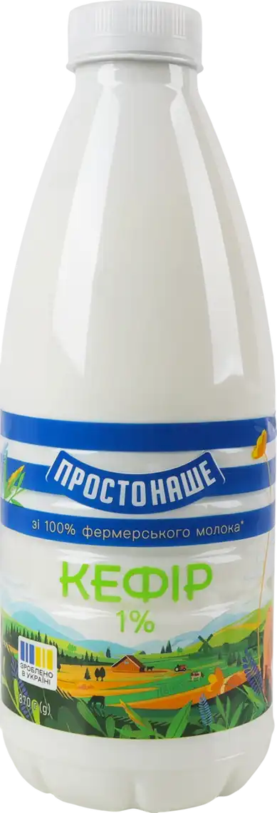 Кефір ПростоНаше 1% 870 г