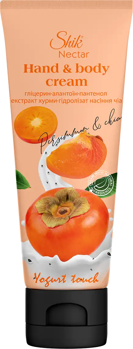 Крем для рук та тіла Shik Nectar Yogurt Touch Екстракт хурми та гідролізат насіння чіа 75 мл