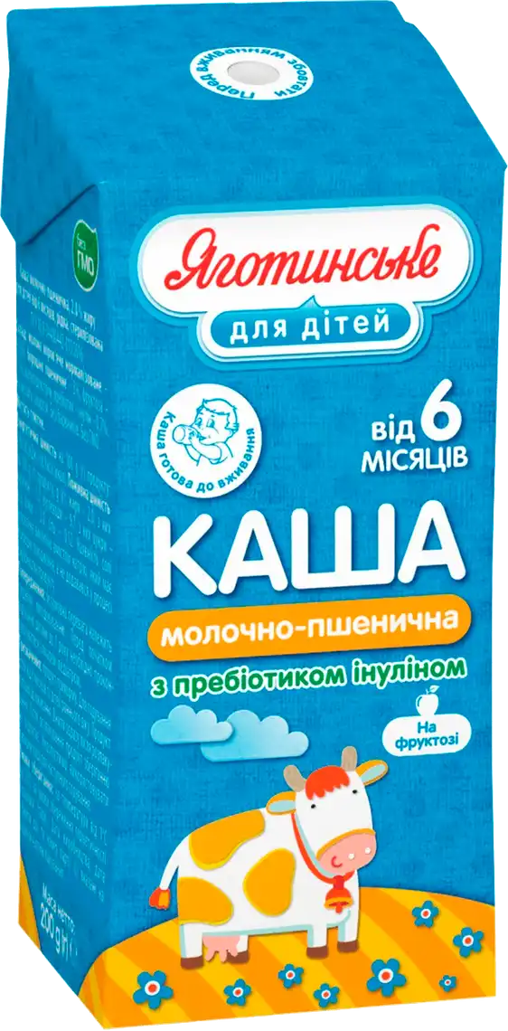 Каша Яготинське для дітей молочно-пшенична 2% 200 г