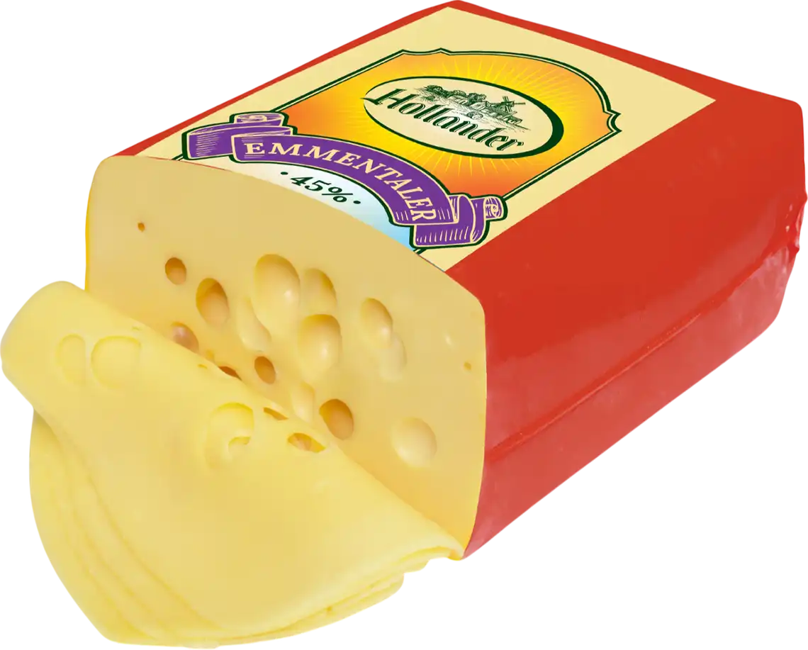 Сир Hollander Emmentaler 45% ваговий