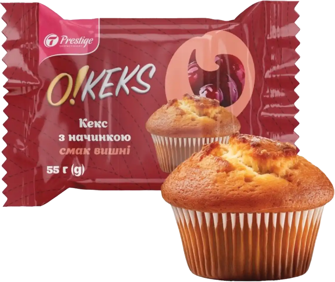 Кекс O!Keks зі смаком вишні 55 г
