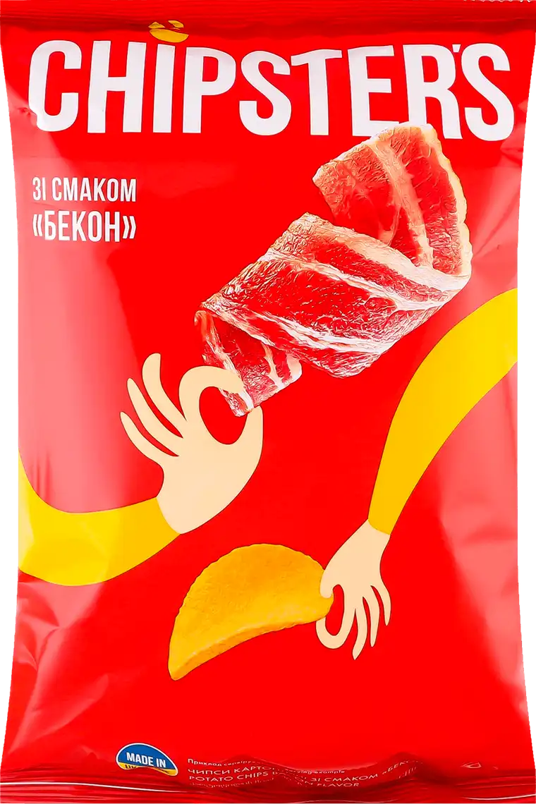 Чіпси Flint Chipster's Бекон 100 г