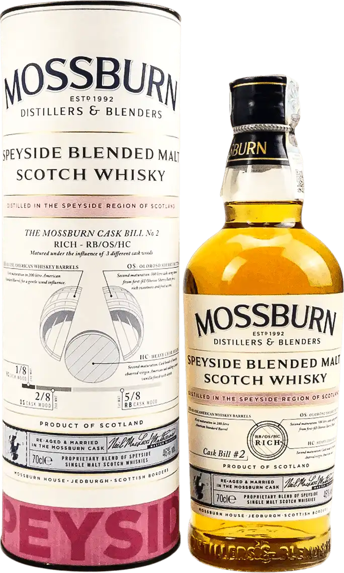 Віскі Mossburn Speyside Blended Malt Scotch Whisky 46% 0,7 л