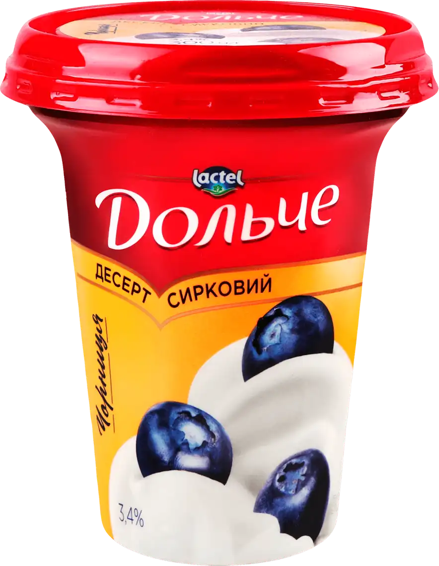 Десерт Дольче сирковий з наповнювачем чорниця 3,4% 300 г