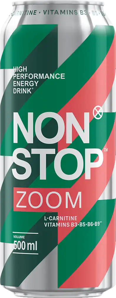 Напій енергетичний Non Stop Zoom безалкогольний сильногазований 500 мл