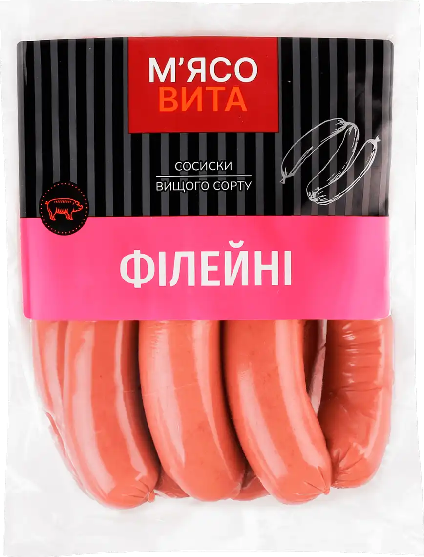 Сосиски М'ясовіта Філейки вищий гатунок вагові
