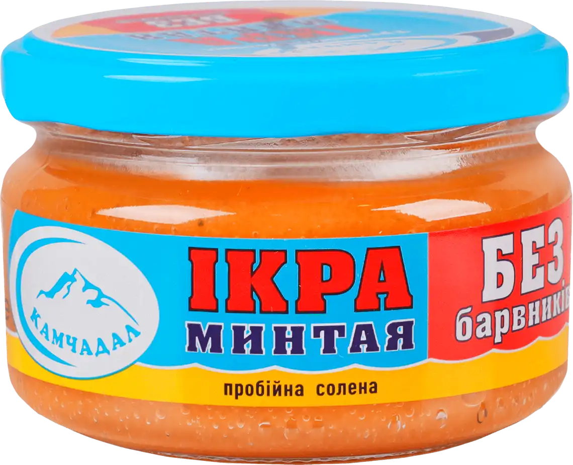 Ікра минтая Камчадал пробійна солена 180 г
