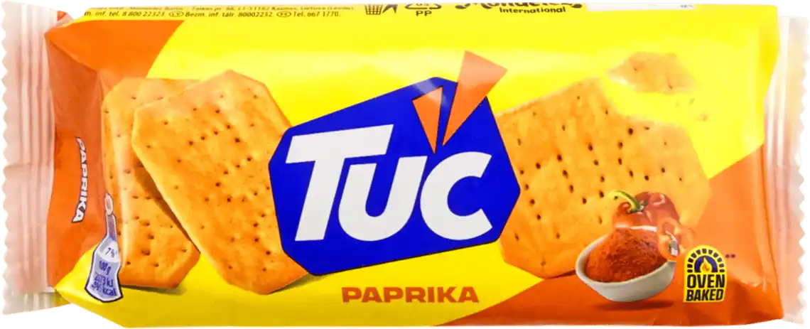 Крекер Tuc солоний зі смаком паприки 100 г