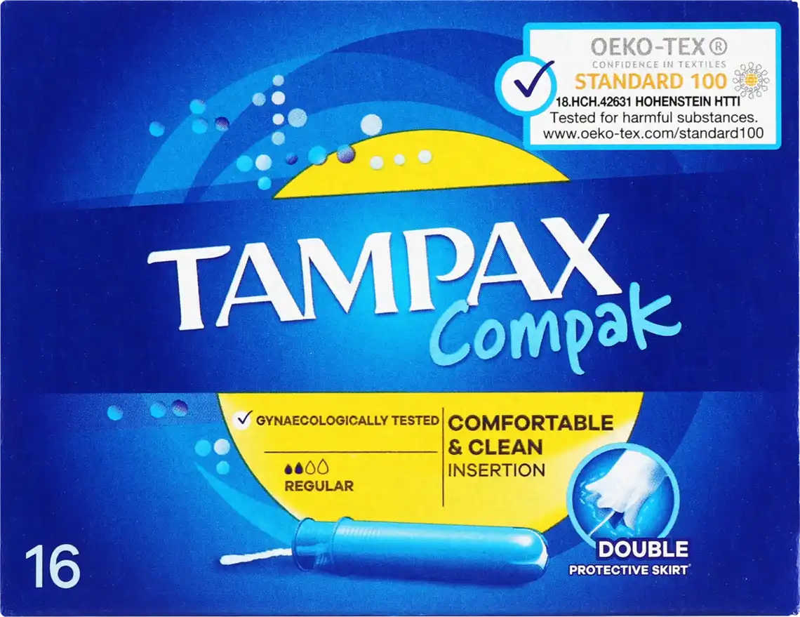 Тампони гігієнічні Tampax Compak Звичайні Duo 16 шт