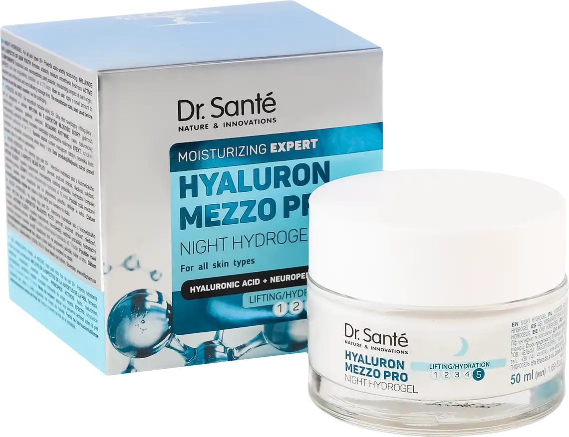 Гідрогель Dr.Sante Hyaluron Mezzo Pro нічний 50 мл