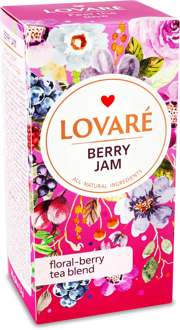 Чай Lovare Ягідний джем плодово-ягідний 24х1.5 г